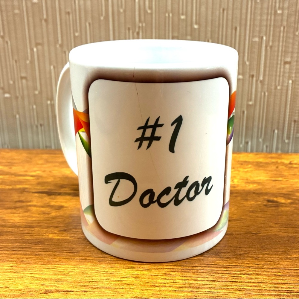 White Ceramic #1 Doctor Mug